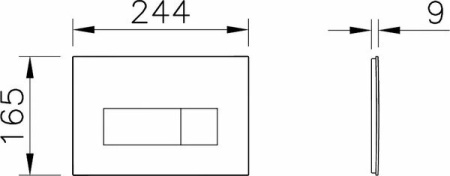 Клавиша смыва Vitra Root Square 740-2300
